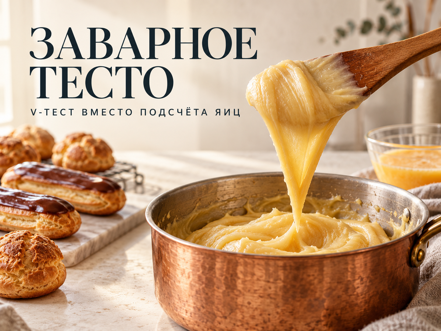 Заварное тесто: V‑тест вместо подсчёта яиц